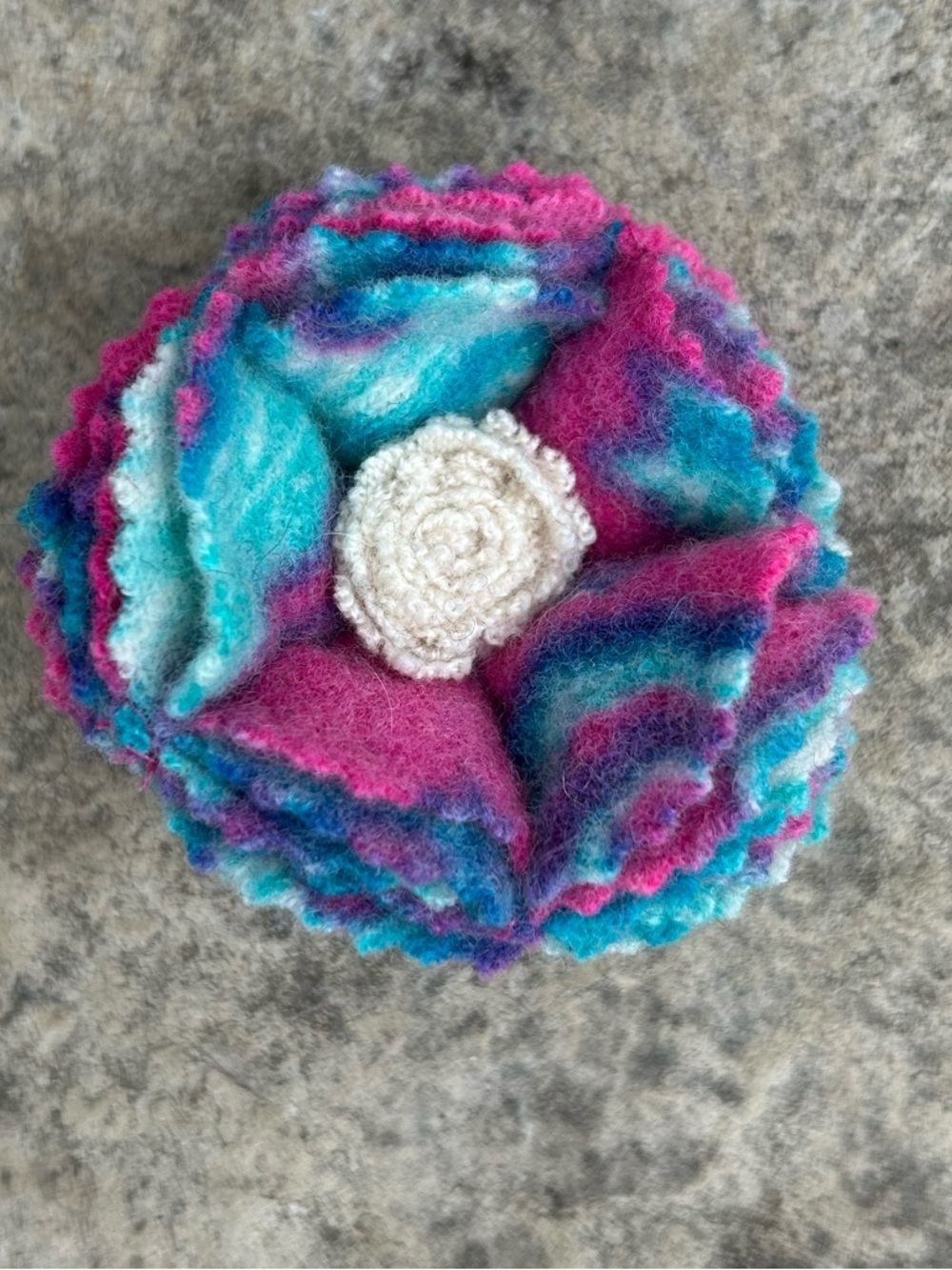 Vintage Cashmere Floral Brooch
